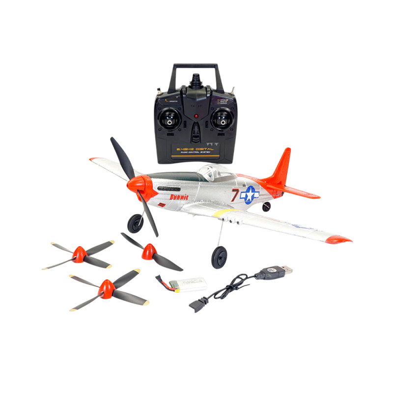 Avion Mustang P-51D V2 Rouge - VOLANTEX V761-5V2R