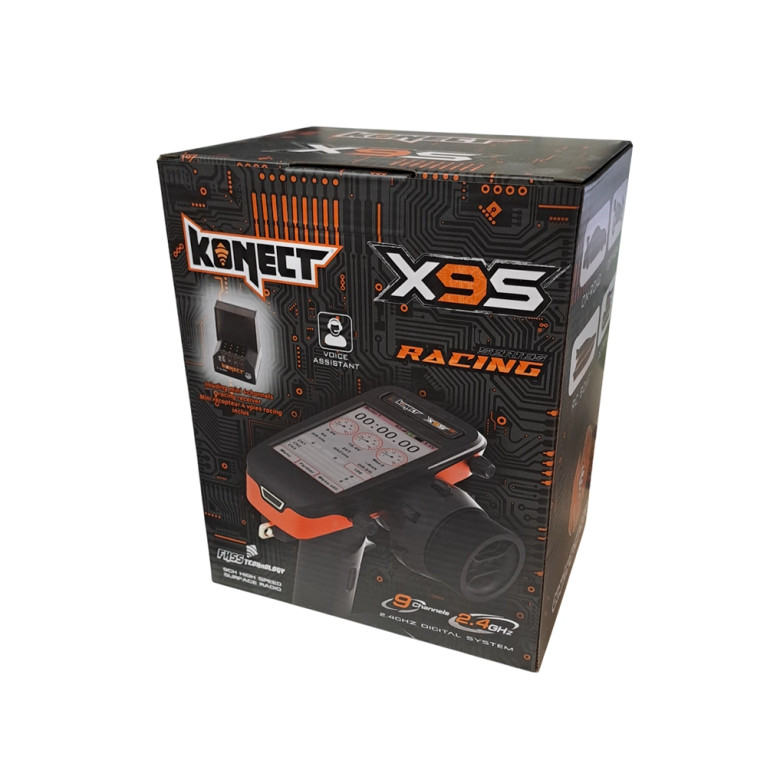 Radio X9S + mini récepteur - 9 Voies - KONECT KN-X9S-4CH