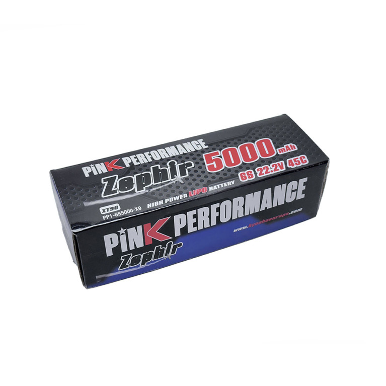 Accu LiPo 6S 22.2V 5000 mAh (XT90) - PINK PERFORMANCE PP1-6S5000-X9