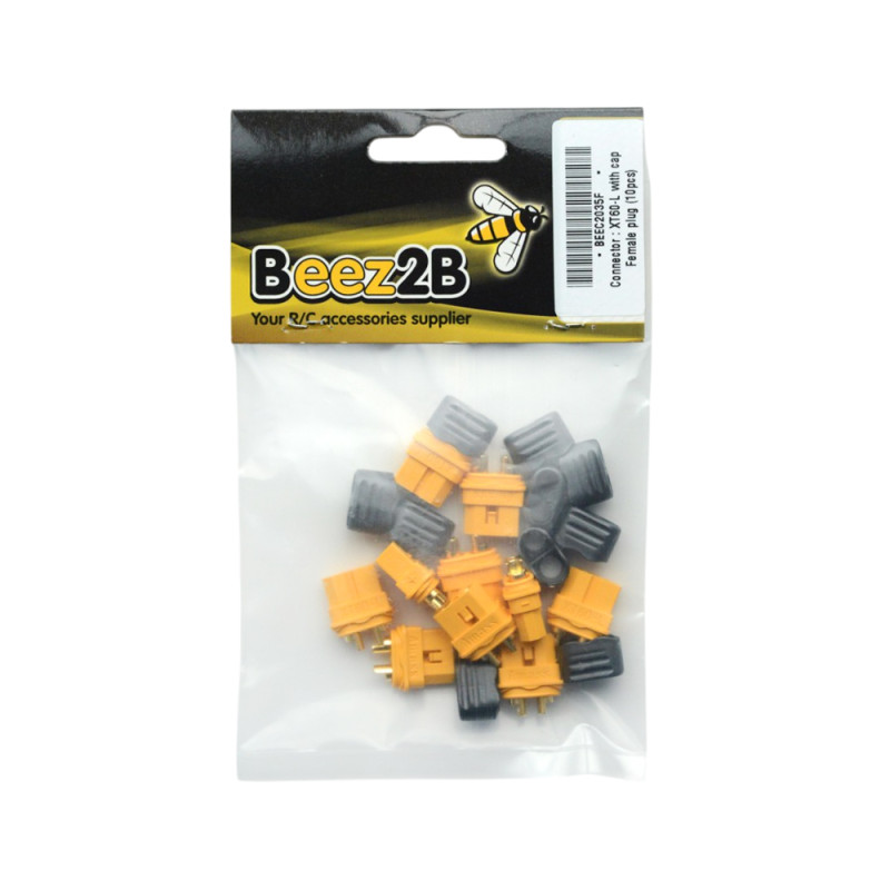 10 Prises XT-60L avec capuchon - Femelle - BEEZ2B BEEC2035F