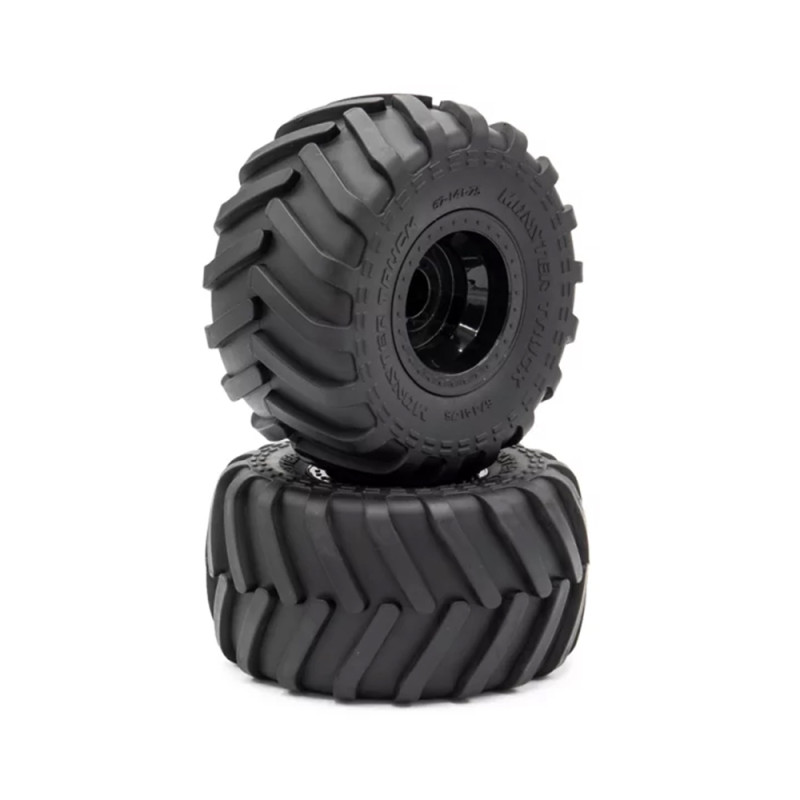 2 Roues Monster Truck - Jantes Noires - HOBBYTECH HTR-T463