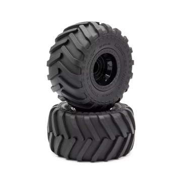 2 Roues Monster Truck - Jantes Noires - HOBBYTECH HTR-T463