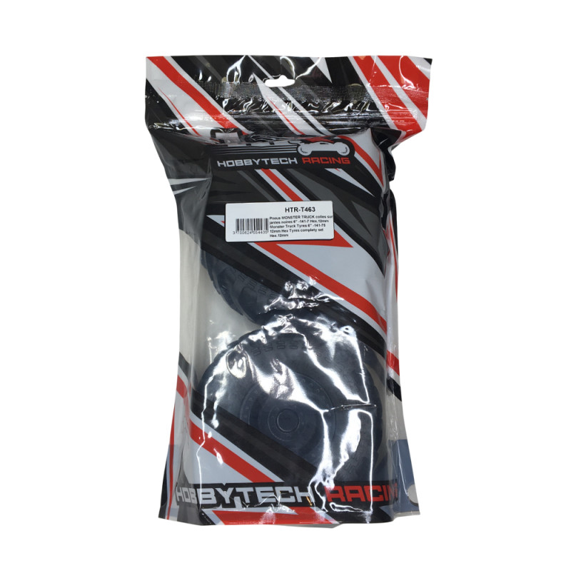 2 Roues Monster Truck - Jantes Noires - HOBBYTECH HTR-T463