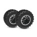 2 Roues avant Sledgehammer - Noires Chromées - TRAXXAS 10771-STBLK