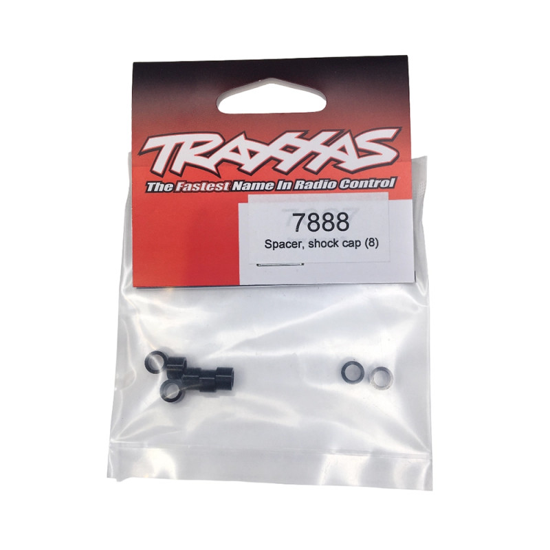 Entretoises d'amortisseurs GTX en aluminium - Noir - TRAXXAS 7888