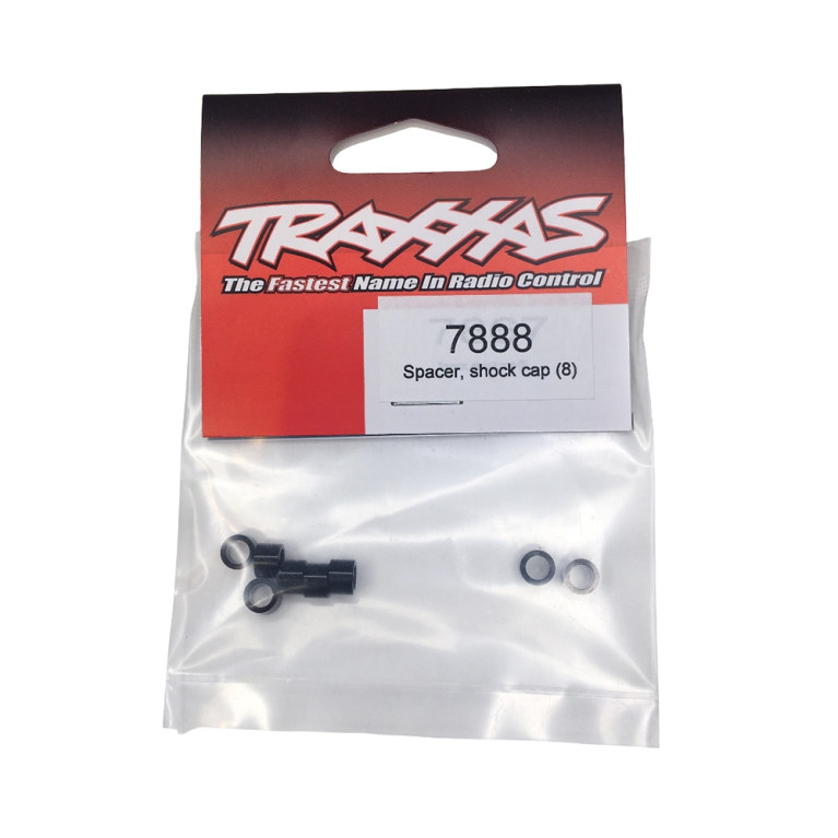 Entretoises d'amortisseurs GTX en aluminium - Noir - TRAXXAS 7888