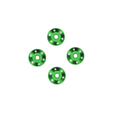 Rondelles de roues aluminium - Vert - TRAXXAS 10257-GRN