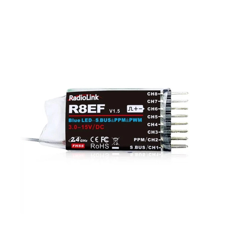 Récepteur R8EF 2.4GHz 8 voies pour T8FB - RADIOLINK RADR8EF