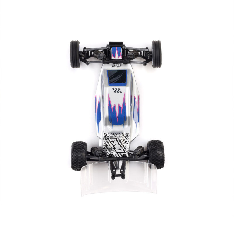Micro-B Buggy 2S 2WD RTR - Argent - LOSI LOS00007T2