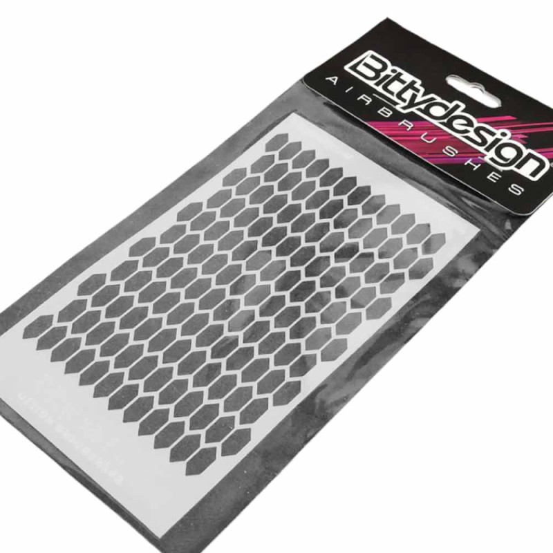 Pochoir "Honeycomb V3" - BITTYDESIGN BDSTC-004