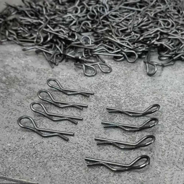 Clips de carrosserie 1/10 - Noir - BITTYDESIGN BDBC-8BK