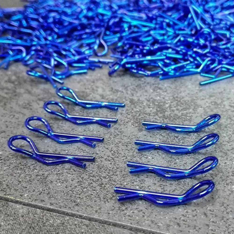 Clips de carrosserie 1/10 - Bleu - BITTYDESIGN BDBC-8BL