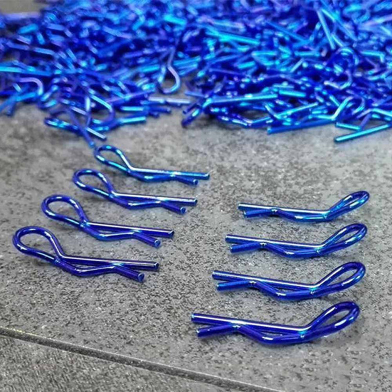 Clips de carrosserie 1/10 - Bleu - BITTYDESIGN BDBC-8BL