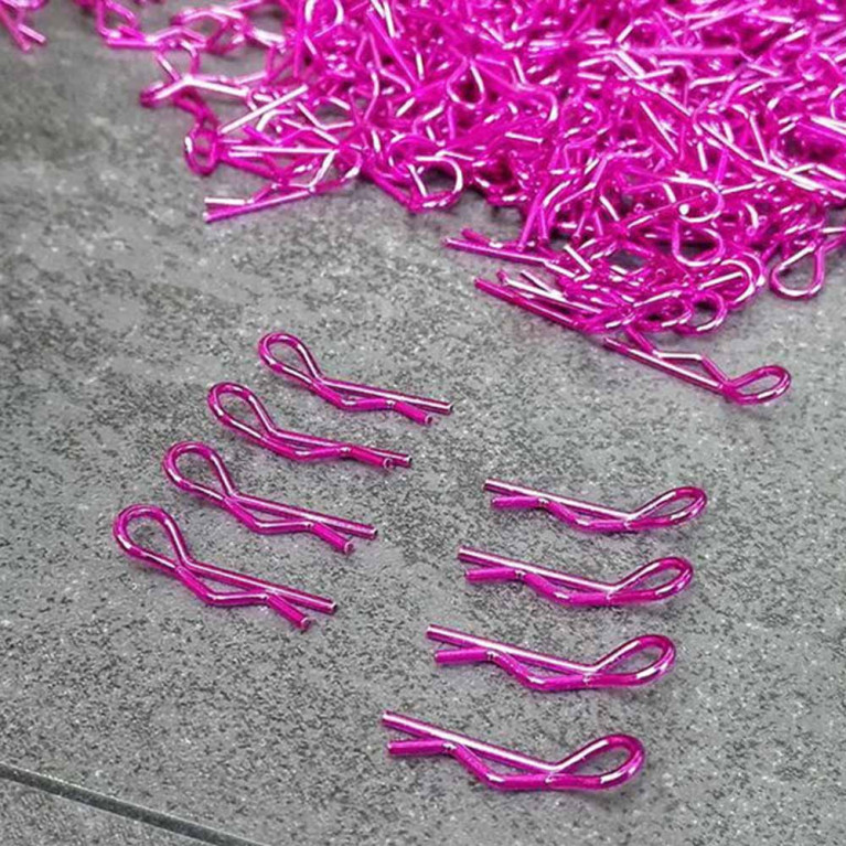 Clips de carrosserie 1/10 - Rose - BITTYDESIGN BDBC-8P