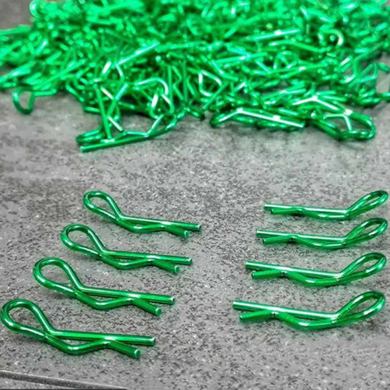 Clips de carrosserie 1/10 - Vert - BITTYDESIGN BDBC-8GR