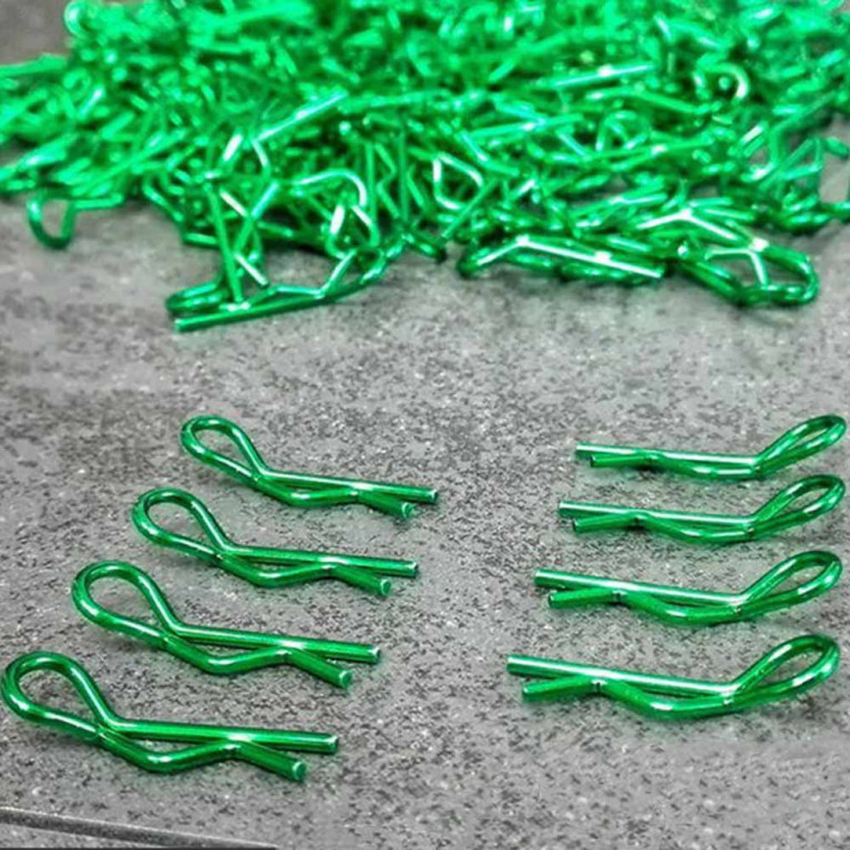 Clips de carrosserie 1/10 - Vert - BITTYDESIGN BDBC-8GR