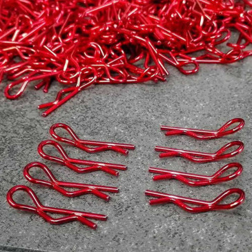 Clips de carrosserie 1/10 - Rouge - BITTYDESIGN BDBC-8R