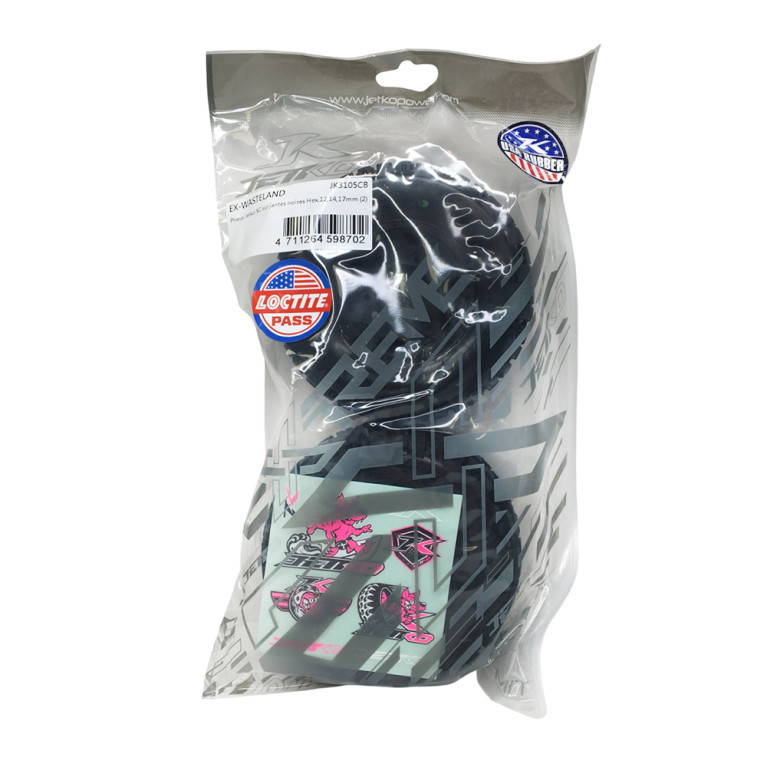 2 Roues "Ex-Wastland" montées collées - JETKO JK3105CB