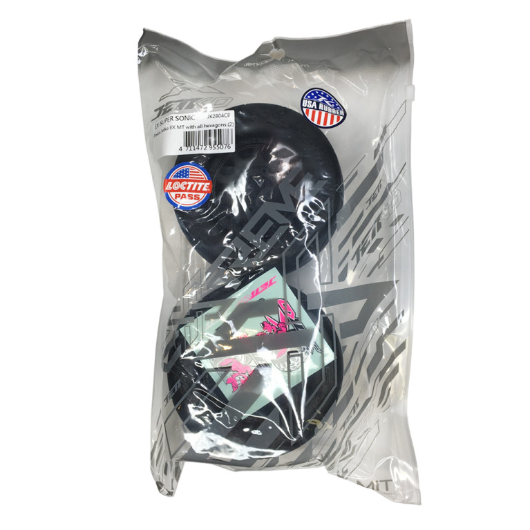 2 Roues "EX MT Super Sonic" montées collées - JETKO JK2804CB