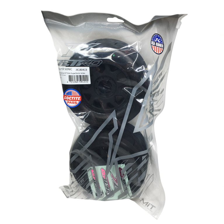 2 Roues "EX MT Slick Super Sonic" montées collées - JETKO JK1804CB