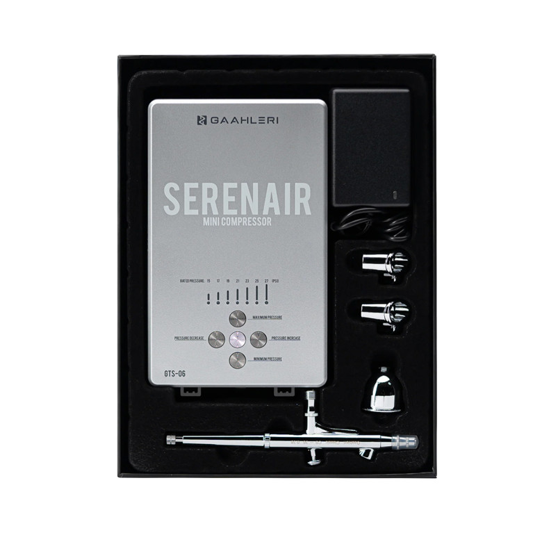 Pack Aérographe CS-36 + Mini compresseur GTS-06 - GAAHLERI 42939