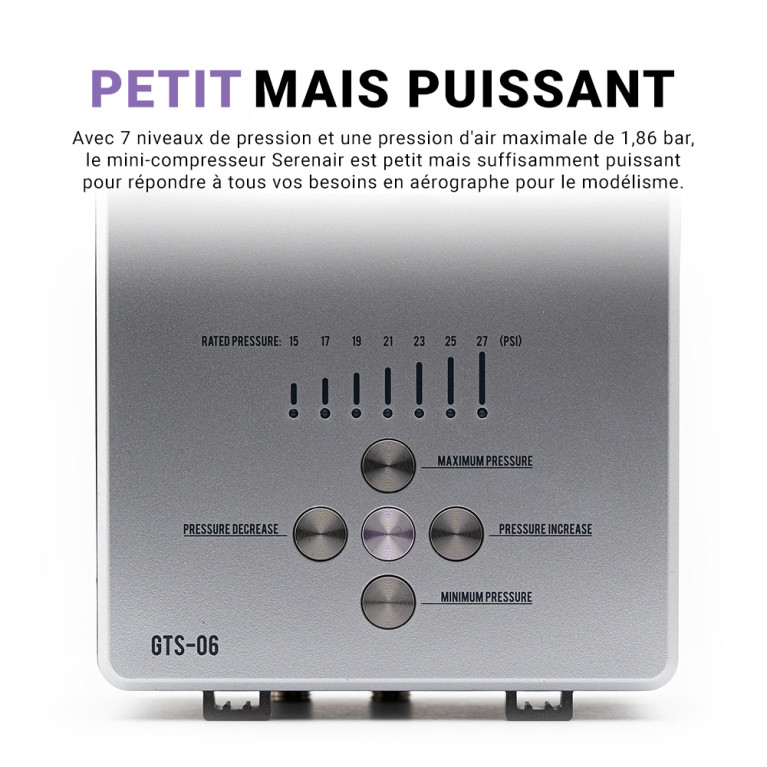 Pack Aérographe CS-36 + Mini compresseur GTS-06 - GAAHLERI 42939
