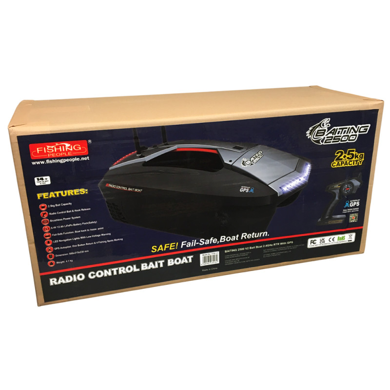 Bateau à appât "Baiting 2500" V2 RTR - FISHING PEOPLE 3152V2
