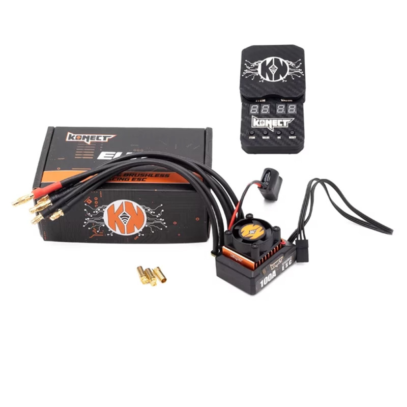 Variateur Elite 1/10 100A + carte de programmation - KONECT KN-ELITE-ESC100