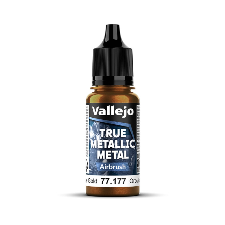 Or Arcanique N°77 - 18ml Airbrush True Metallic Metal - VALLEJO 77.177