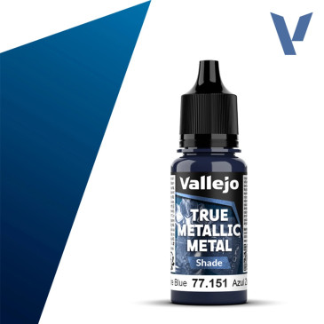Bleu Saphir N°51 - 18ml Shade True Metallic Metal - VALLEJO 77.151