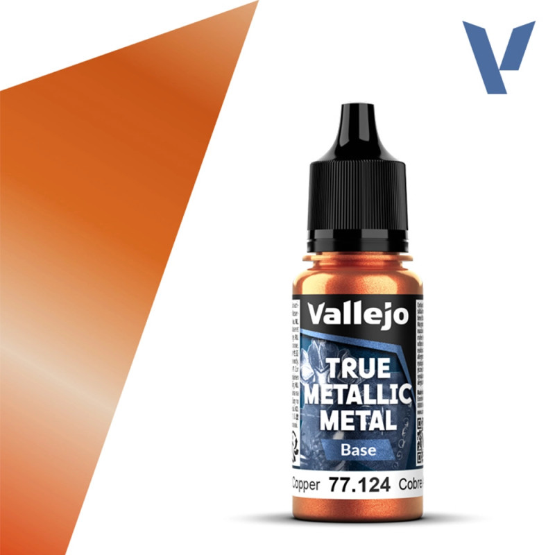Cuivre Ancien N°24 - 18ml Base True Metallic Metal - VALLEJO 77.124