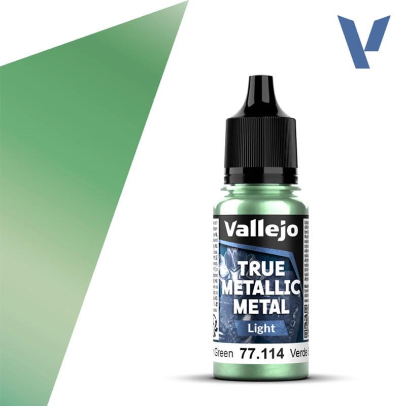 Vert Sombre N°14 - 18ml Light True Metallic Metal - VALLEJO 77.114