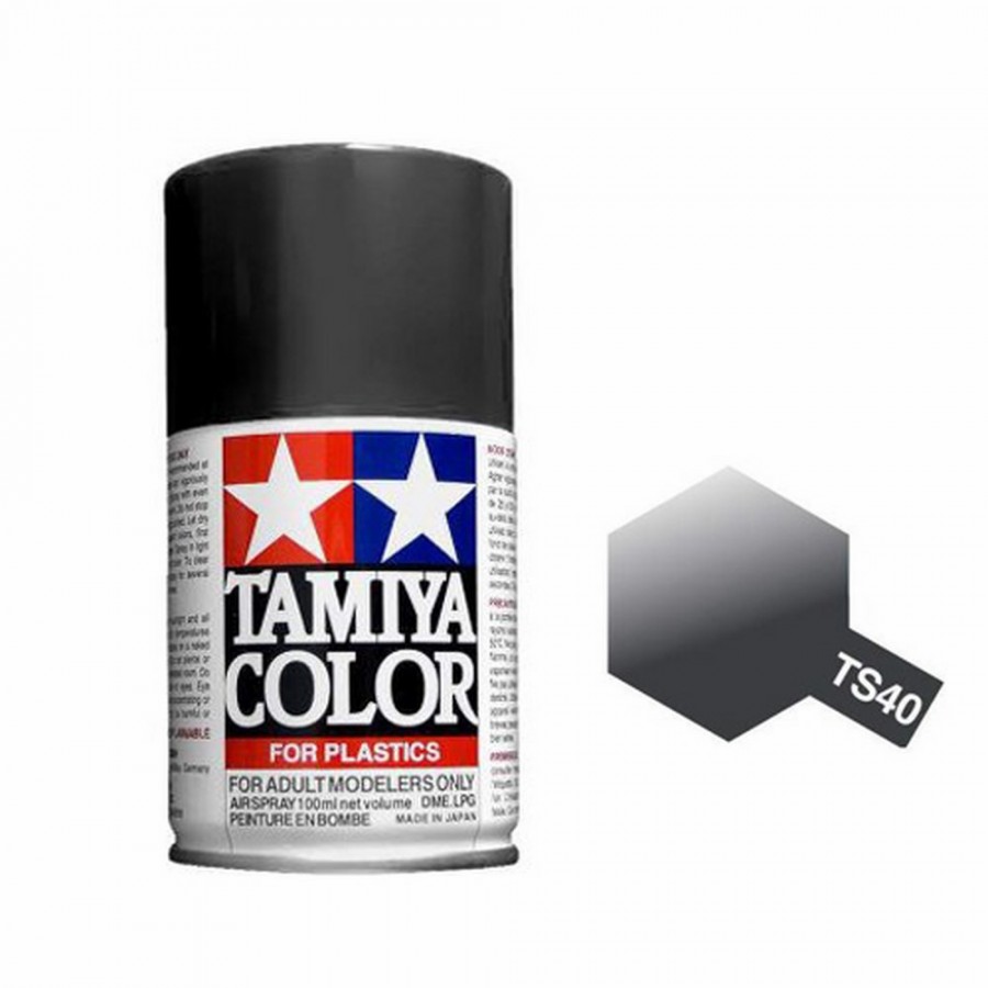 Noir métal Brillant Spray de 100ml-TAMIYA TS40