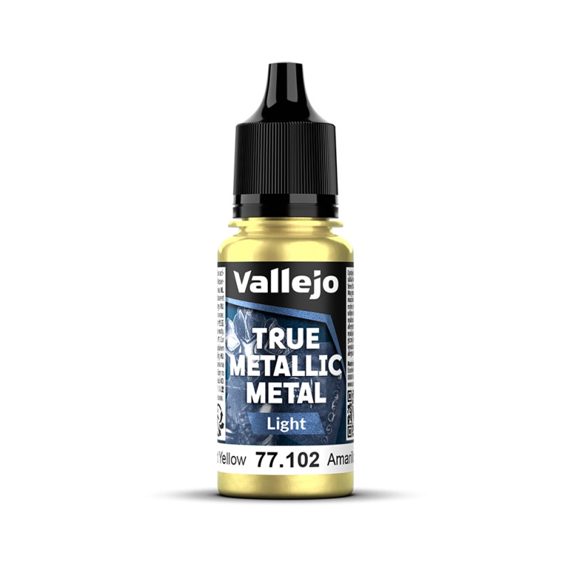 Jaune Éclatant N°2 - 18ml Light True Metallic Metal - VALLEJO 77.102