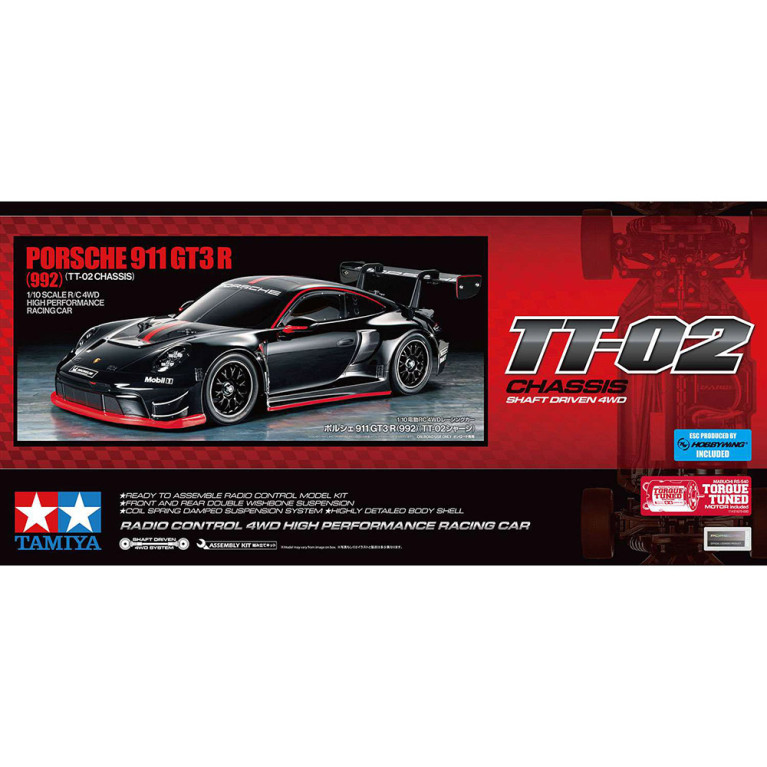 Réservation Porsche 911 GT3 R (992) TT02 - 1/10