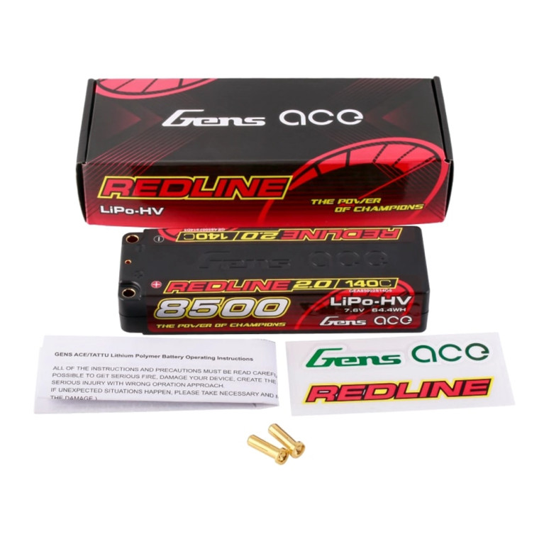 Accu LiPo-HV Redline 7.6V 8500 mAh - GENS ACE GEA85002S14D5
