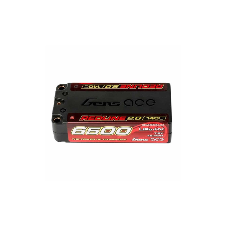 Accu LiPo-HV Shorty Redline 7.6V 6500 mAh - GENS ACE GEA65002S14S5