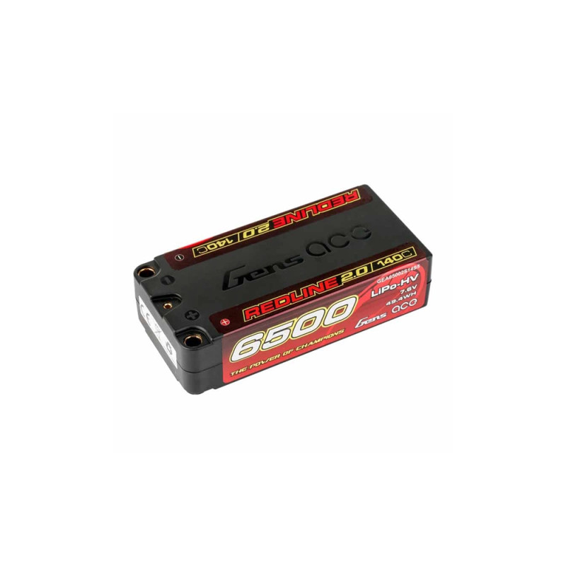 Accu LiPo-HV Shorty Redline 7.6V 6500 mAh - GENS ACE GEA65002S14S5