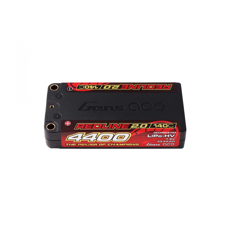 Accu LiPo-HV Shorty Redline 7.6V 4400 mAh - GENS ACE GEA44002S14S5