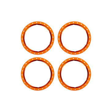 Anneaux Beadlock en aluminium Orange (x4) - TRAXXAS 10276-ORNG