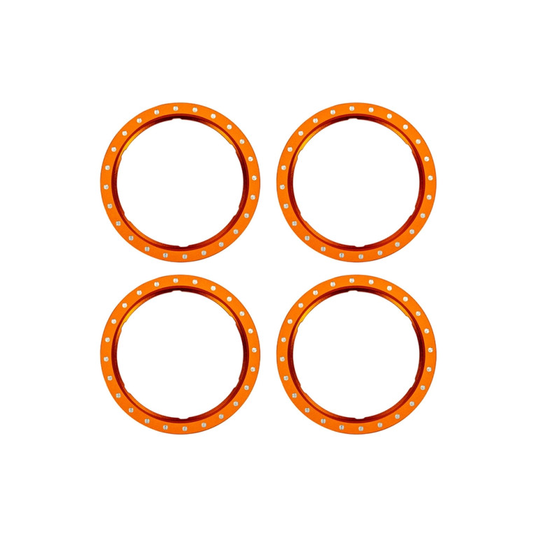 Anneaux Beadlock en aluminium Orange (x4) - TRAXXAS 10276-ORNG