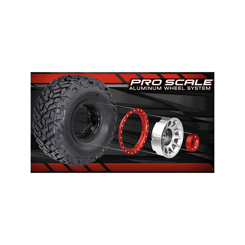 Anneaux Beadlock en aluminium Vert (x4) - TRAXXAS 10276-GRN