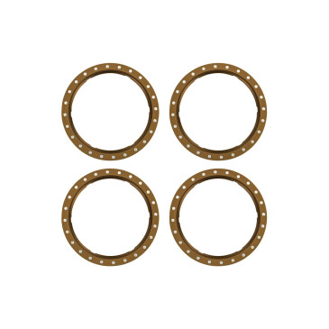 Anneaux Beadlock en aluminium Bronze (x4) - TRAXXAS 10276-BRNZ