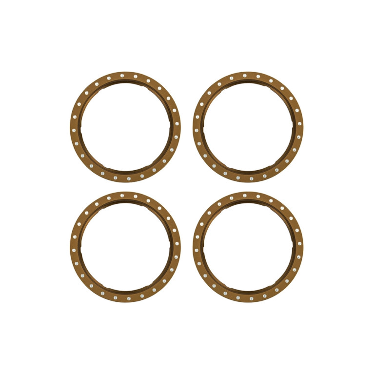 Anneaux Beadlock en aluminium Bronze (x4) - TRAXXAS 10276-BRNZ