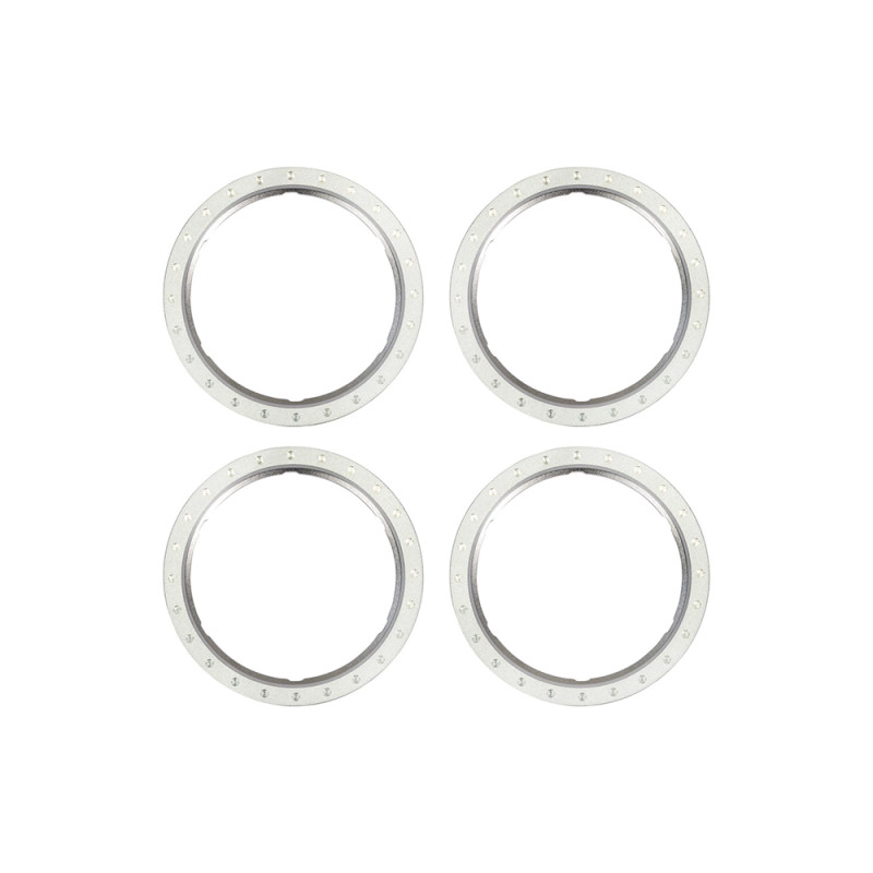 Anneaux Beadlock en aluminium Silver (x4) - TRAXXAS 10276-SLVR