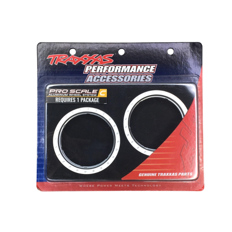 Anneaux Beadlock en aluminium Silver (x4) - TRAXXAS 10276-SLVR