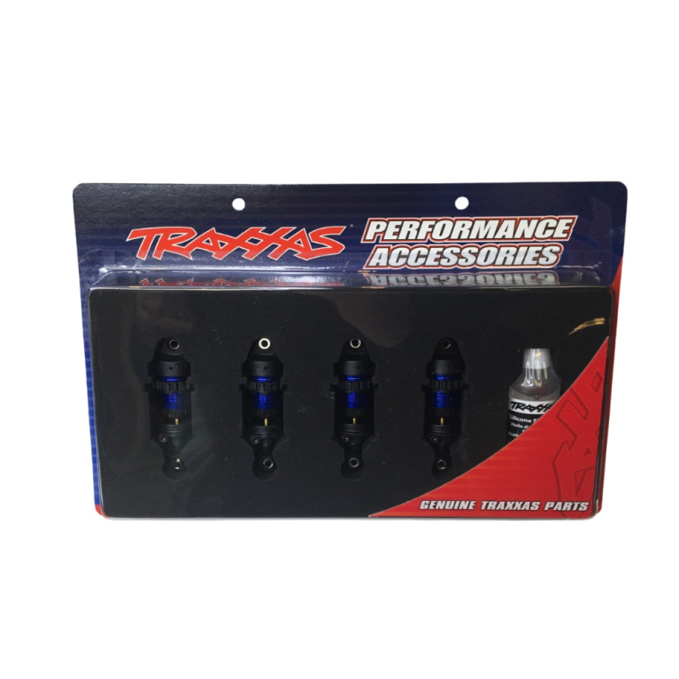 Amortisseur court en aluminium Bleu - Mini GTR - TRAXXAS 10865-BLUE