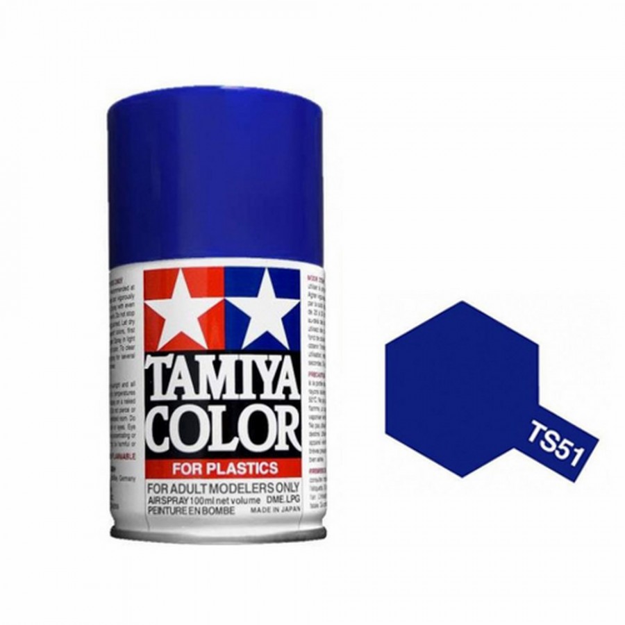 Bleu Telefonica Brillant Spray de 100ml-TAMIYA TS51