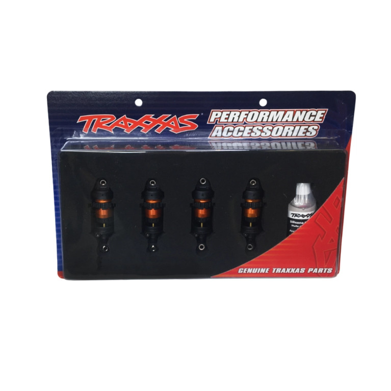 Amortisseur court en aluminium Orange - Mini GTR - TRAXXAS