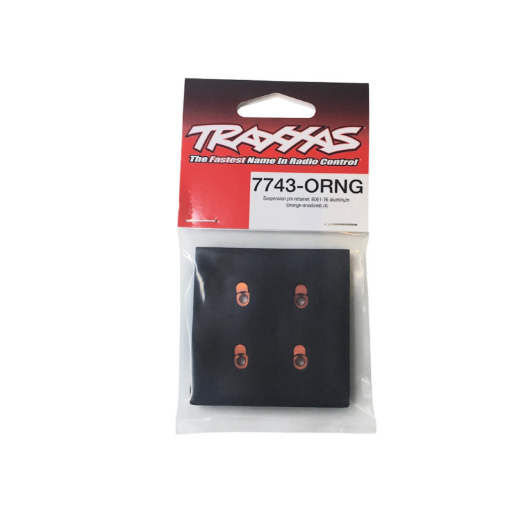 Fixations axe de triangle - Orange - TRAXXAS 7743-ORNG